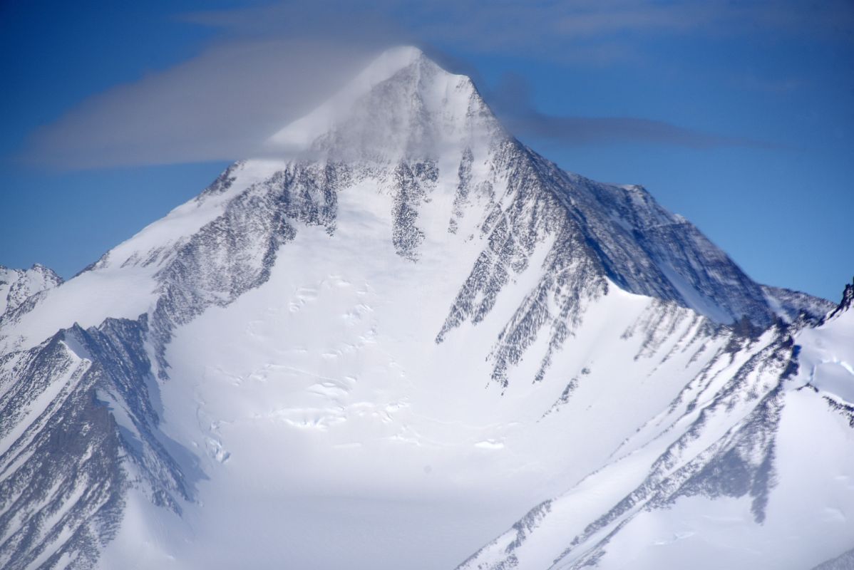 06C Mount Allen Close Up From Airplane Flying From Union Glacier Camp To Mount Vinson Base Camp